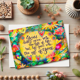 Floral Hübsch Mother's Day Bonus Mama Stepama Karte