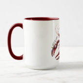 Floral Hummer Crawfish Art Tasse (Links)