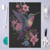 Floral Hummingbird Decoupage Tissue Paper Seidenpapier (Handwerk)