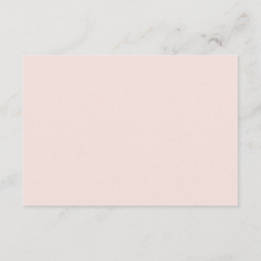 Floral Hummingbirds Empfang Card Begleitkarte (Rückseite)