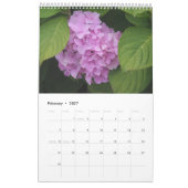 Floral Hydrangea Anpassbares Foto Kalender (Feb 2027)