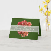 Floral Hydrangea Blume Bouquet Orange Birthday Karte (Gelbe Blume)