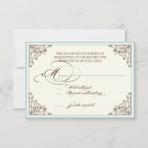 Floral Hydrangea Blume Seashell Wirbel Beach RSVP Karte