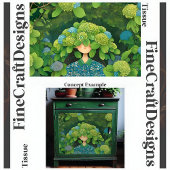 Floral Hydrangea Hat Fun Garden Decoupage Righ 146 Seidenpapier