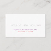 Floral Hydrangea Mason Jars, Save the Date Begleitkarte (Rückseite)