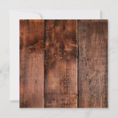 Floral Hydrangeas Rustic Wood Probe Dinner Einladung (Rückseite)