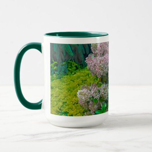 Floral/Hydrangeas Tasse (Links)