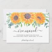 Floral I hat sich bewegende Ankündigungskarte vers Ankündigung (Vorderseite)