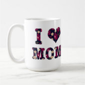 Floral I Liebe Mama Kaffeetasse (Links)
