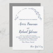 Floral Ich bin meine geliebte jüdische Einladung z (Vorne/Hinten)