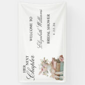 Floral Ihr nächstes Kapitel Brautparty-Willkommens Banner (Vertikal)