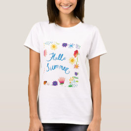 Floral Illustration hallo Summerville T-Shirt