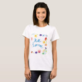 Floral Illustration hallo Summerville T-Shirt (Vorne ganz)