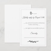 Floral Illustration Response Card (Vorne/Hinten)