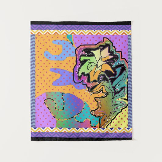 Floral Imagery Wandteppich (Vorderseite)