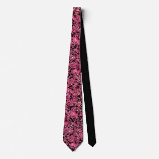 Floral Impressionismus Neck Tie Krawatte (Vorderseite)