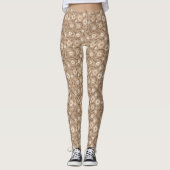 Floral in Earth Tones Leggings (Vorderseite)