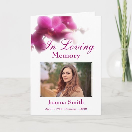 Floral in Love Memory-Foto halten Karte (Vorderseite)