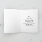 Floral in Love Memory-Foto halten Karte (Innenseite)