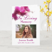 Floral in Love Memory-Foto halten Karte (Gelbe Blume)