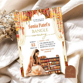 Floral India Bangle Choora Zeremonie Einladung