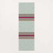 Floral Indian Teppich Design Yoga Mat Yogamatte (Rückseite)