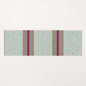 Floral Indian Teppich Design Yoga Mat Yogamatte (Vorderseite (Horizontal))