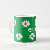 Floral Individuelle Name Irish Green Kaffeetasse (Vorderseite Links)