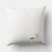Floral INITIAL "C" Soft Colors Meadow NAME Modern Kissen (Rückseite)