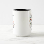 Floral Initial Mug, Custom Mug for Mom or Grandma Tasse (Zentrum)