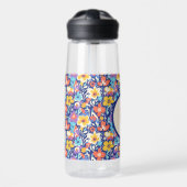 Floral Initial Water Bottle Trinkflasche (Vorne)