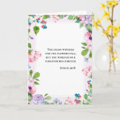 Floral Inspiration Isaiah 40:8 Karte (Gelbe Blume)