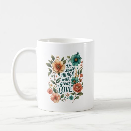 Floral Inspiration Mug with Gentle Energy Kaffeetasse (Links)