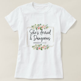 Floral Inspirational Bible Verse T-Shirt