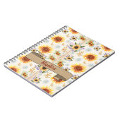 Floral Inspirier School Notizblock (Linke Seite)