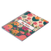 Floral Inspirier School Notizblock (Linke Seite)