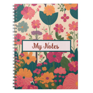 Floral Inspirier School Notizblock