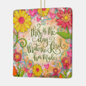 Floral Inspirierend religiöse Verse Inspirivity Keramikornament (Links)