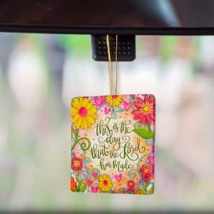 Floral Inspirierend religiöse Verse Inspirivity Keramikornament