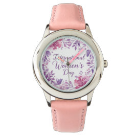 Floral International Women's Day 2026 Armbanduhr