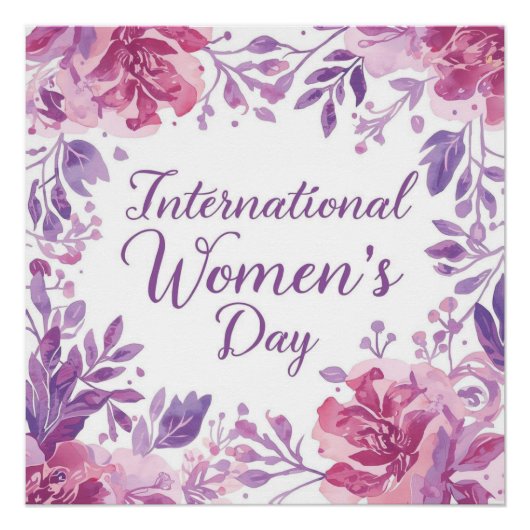 Floral International Women's Day 2026 Poster (Vorderseite)