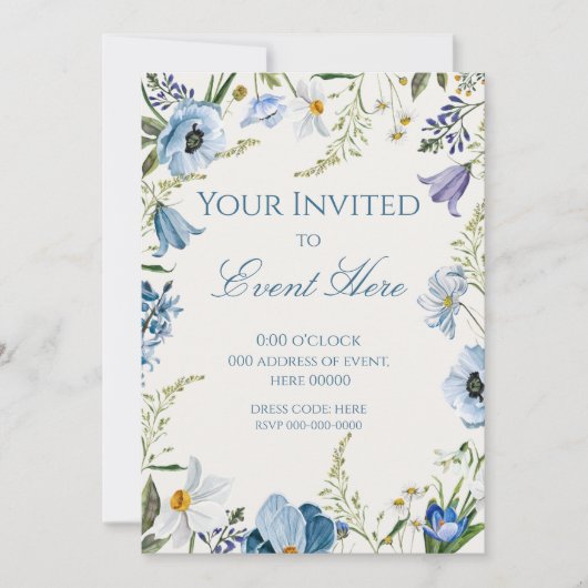FLORAL INVITATION  EINLADUNG (Vorderseite)