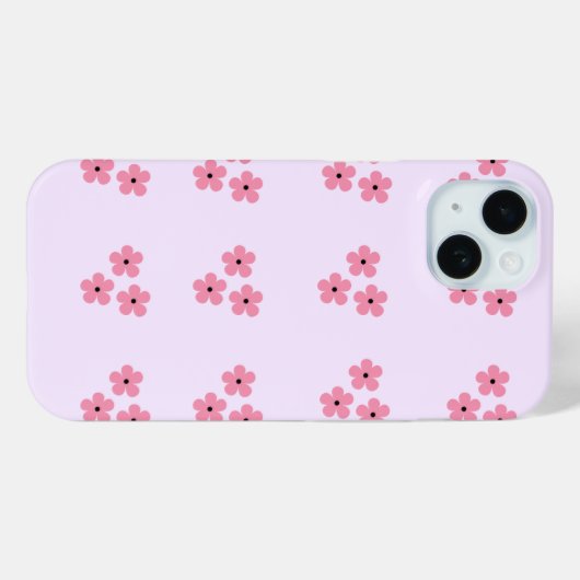 Floral iphone 15 Case (Rückseite (Horizontal))