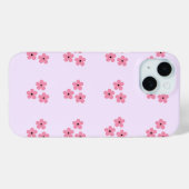 Floral iPhone 15 Hülle (Rückseite (Horizontal))