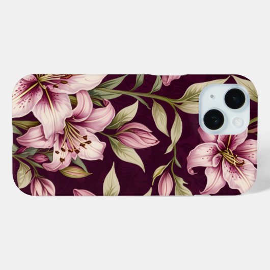 Floral iPhone case (Rückseite (Horizontal))