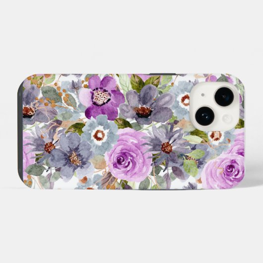 Floral iPhone Case Hülle (Rückseite (Horizontal))