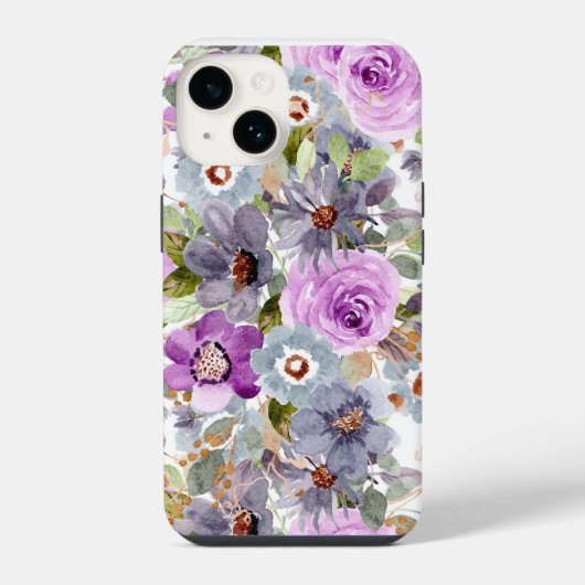 Floral iPhone Case Hülle (Rückseite)