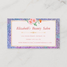 Floral Iridescen Glitzer Makeup Artist Beauty