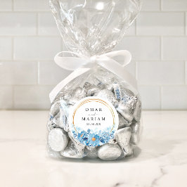 Floral Islamische Nikkah-Gastgeschenk Hochzeit Runder Aufkleber