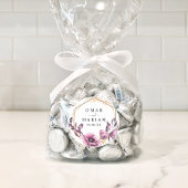 Floral Islamische Nikkah-Gastgeschenk Hochzeit Runder Aufkleber